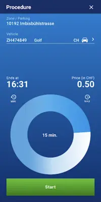 Parkingpay android App screenshot 1